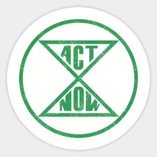 Act now hourglass Sticker